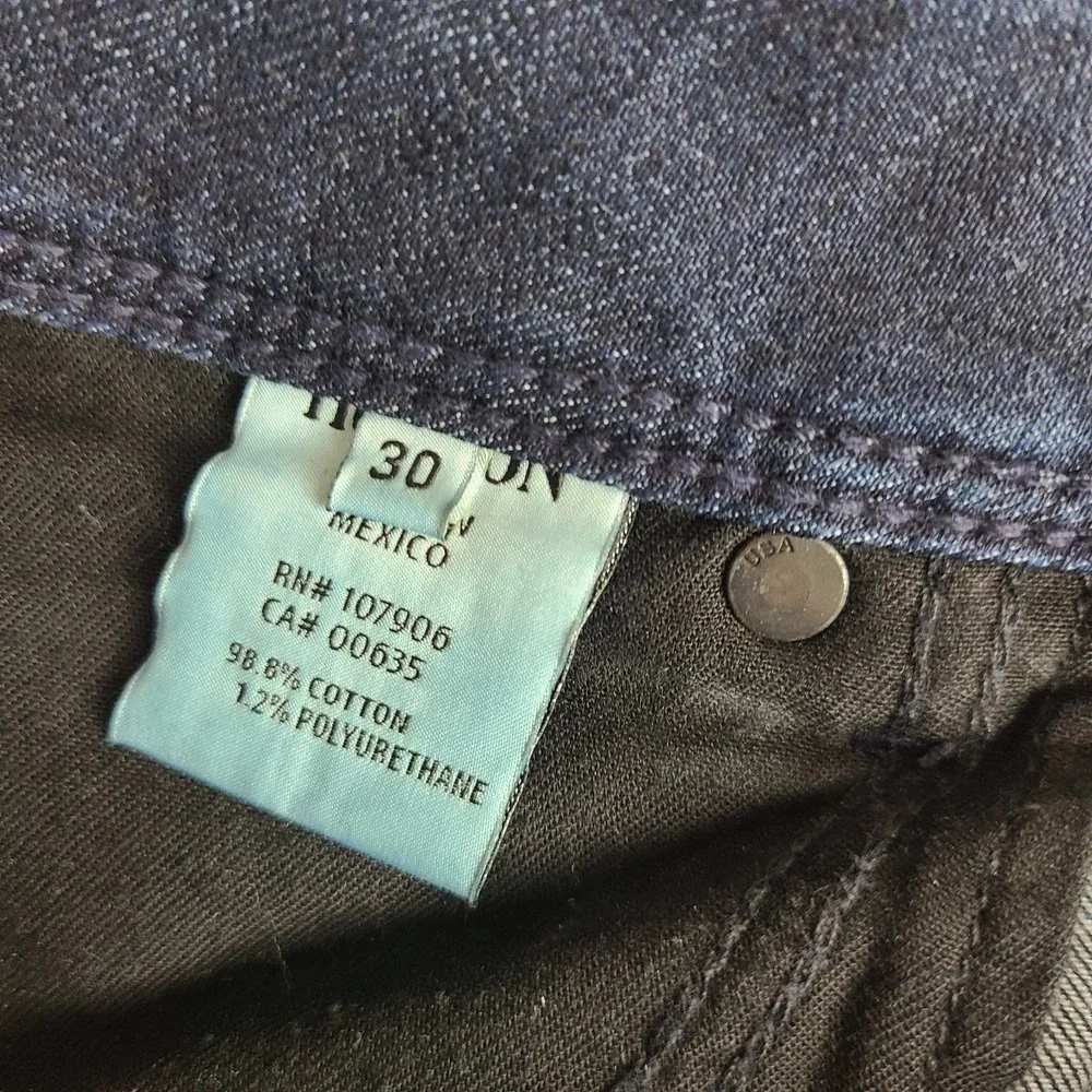 Hudson Jeans Womens 30 Blue Skinny‎ Flap Pocket Barn Dark Wash Denim